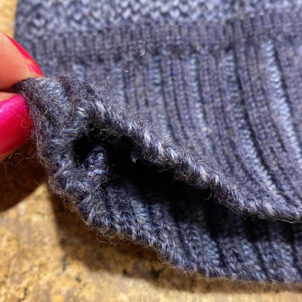 Horny Toad Blue Merino Wool Long Sleeve Sweater XS - Picture 9 of 15